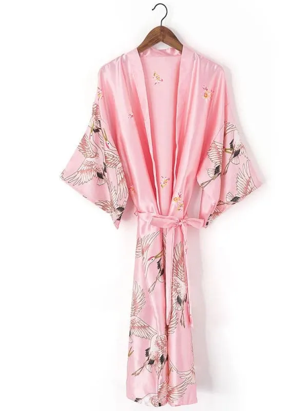 A| Personalized Bride Bridesmaid Robes Glitter Print Robes