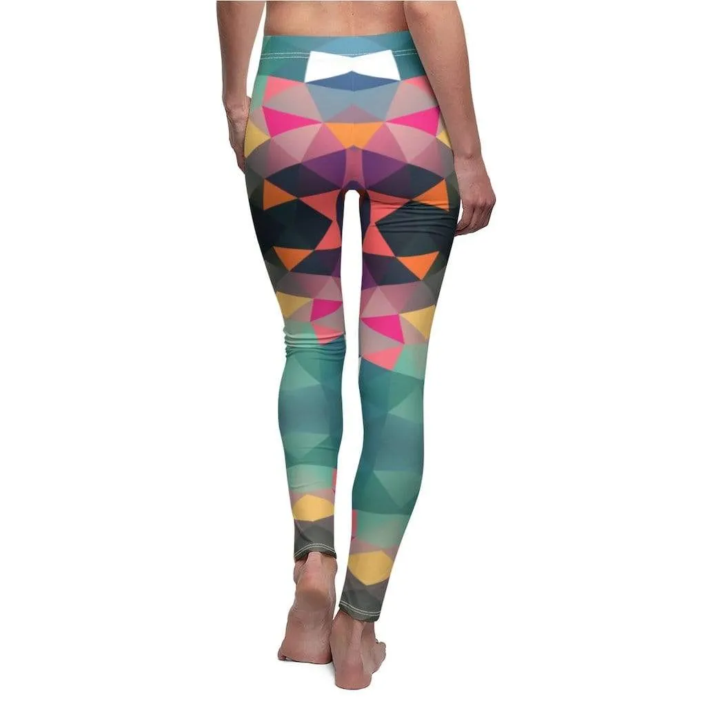 Abstract Geometric Yoga Pants