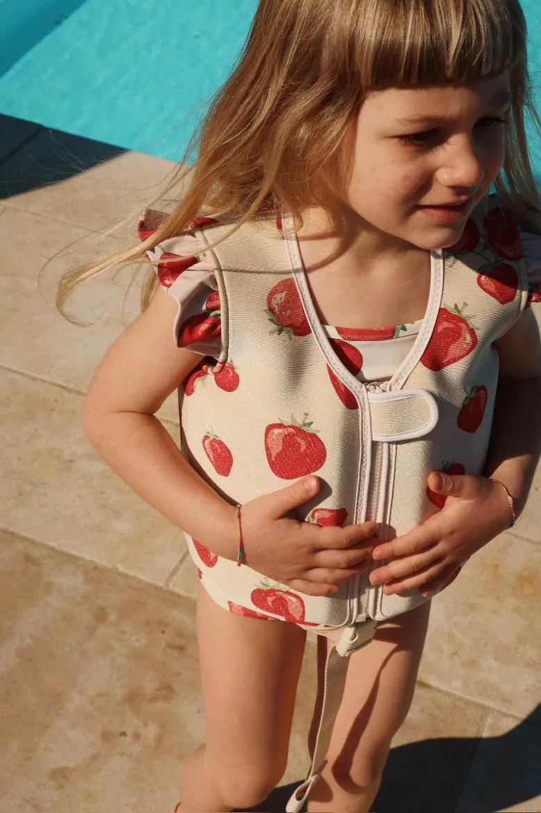 Avery Swim Vest Strawberries