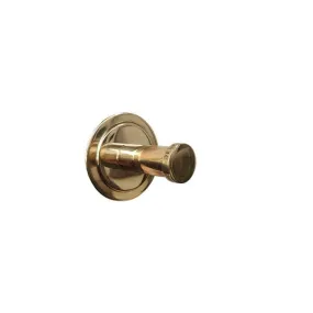 BTA35 single robe hook in solid brass