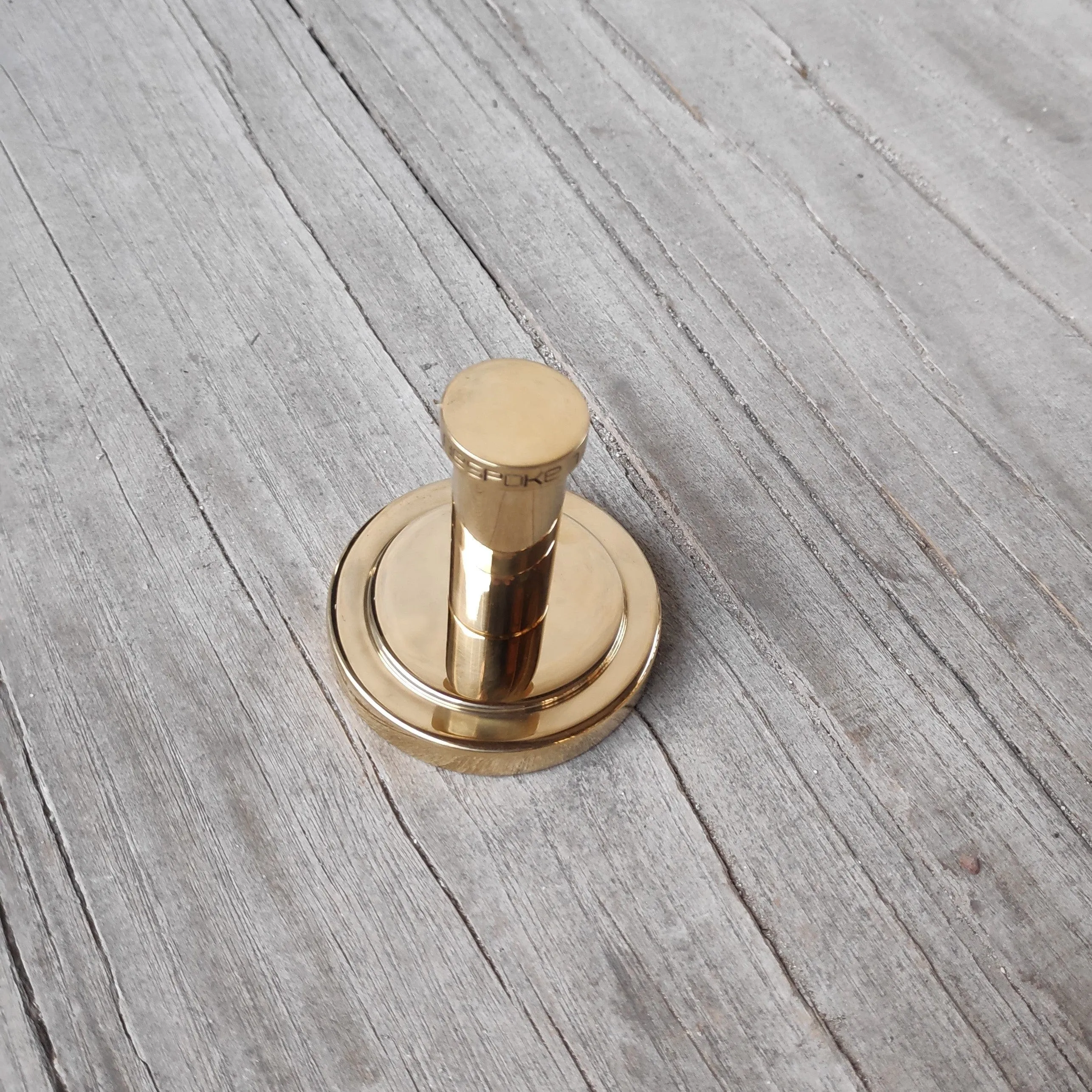 BTA35 single robe hook in solid brass