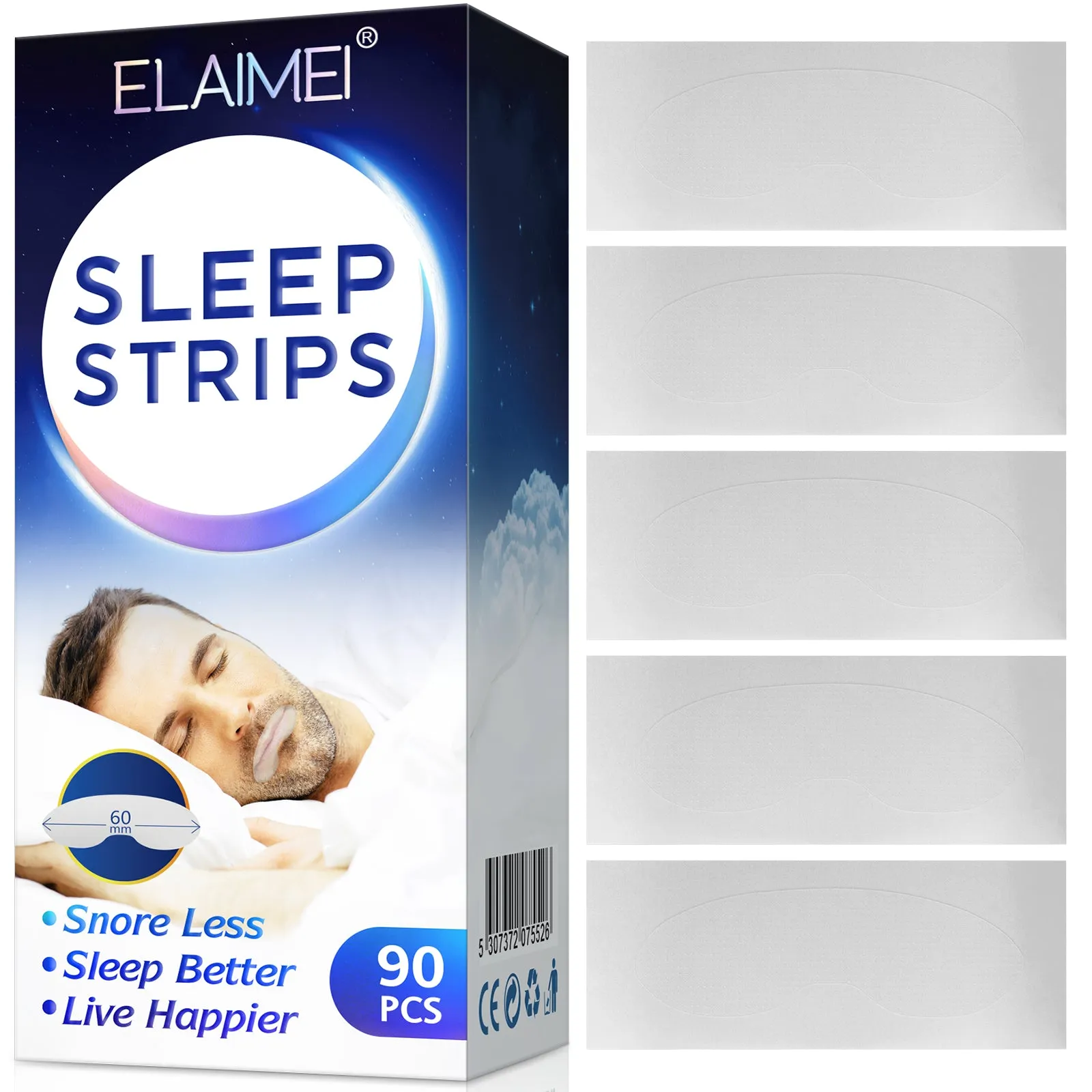 Elaimei 90Pcs Mouth Tape for Sleeping