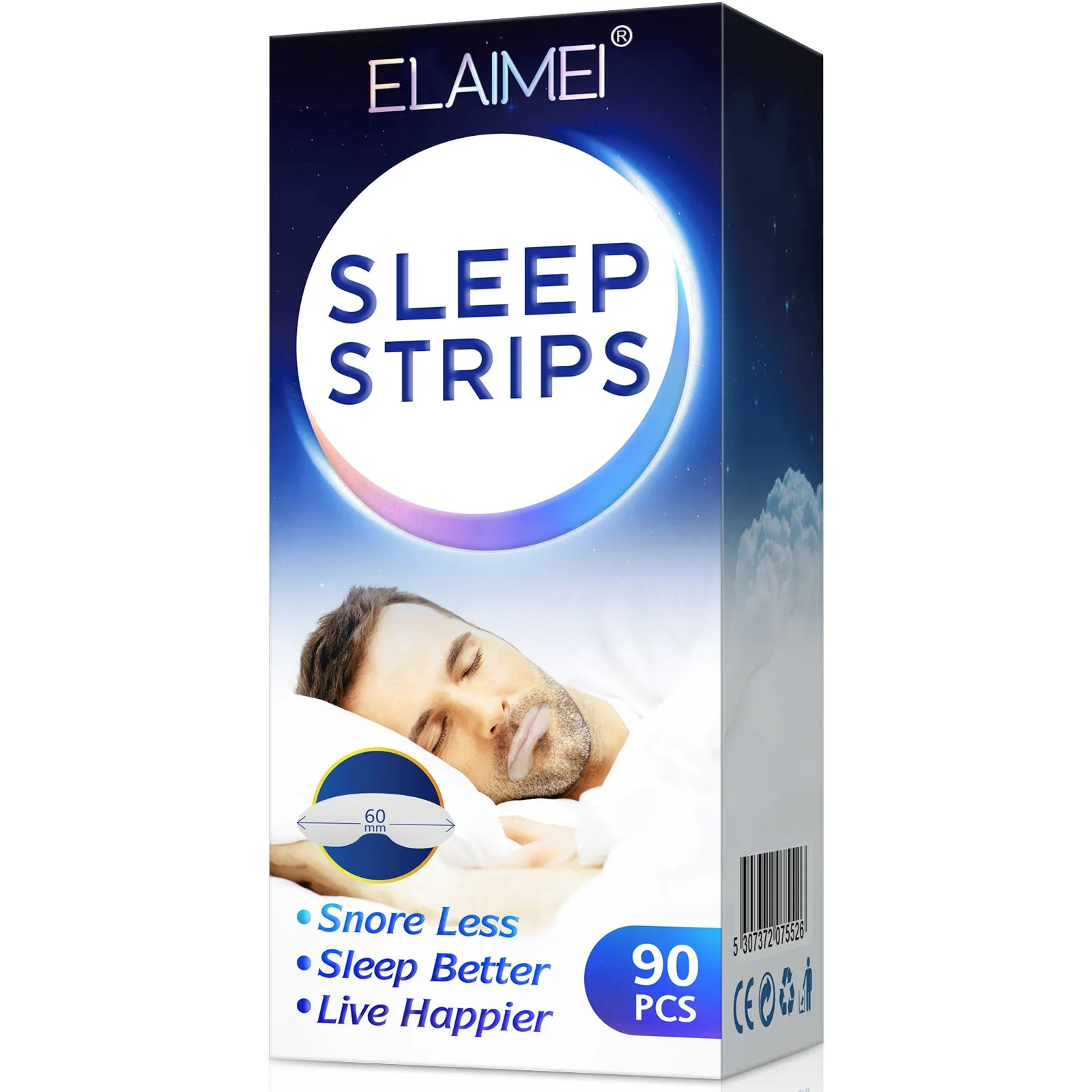 Elaimei 90Pcs Mouth Tape for Sleeping