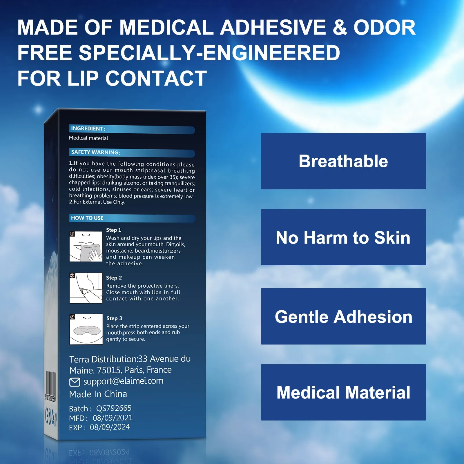 Elaimei 90Pcs Mouth Tape for Sleeping