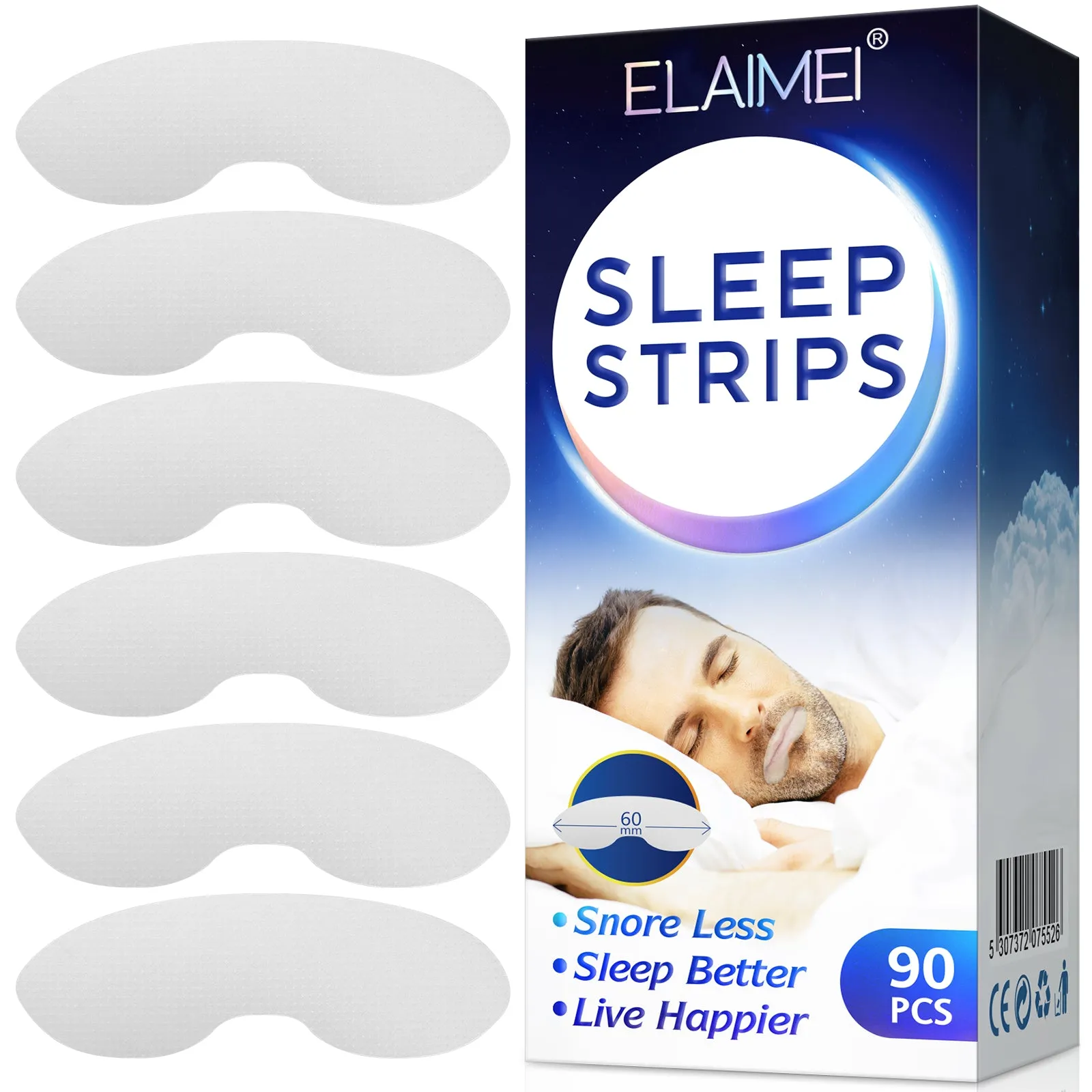 Elaimei 90Pcs Mouth Tape for Sleeping