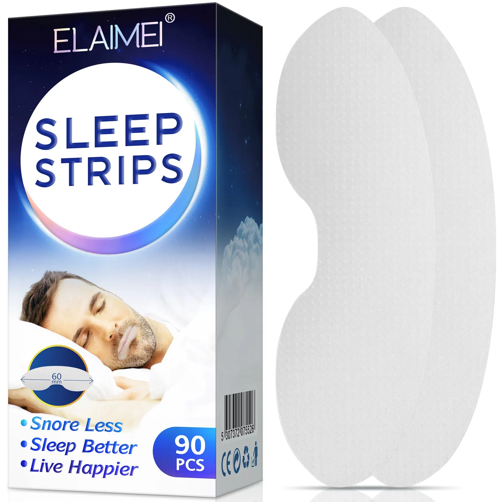 Elaimei 90Pcs Mouth Tape for Sleeping