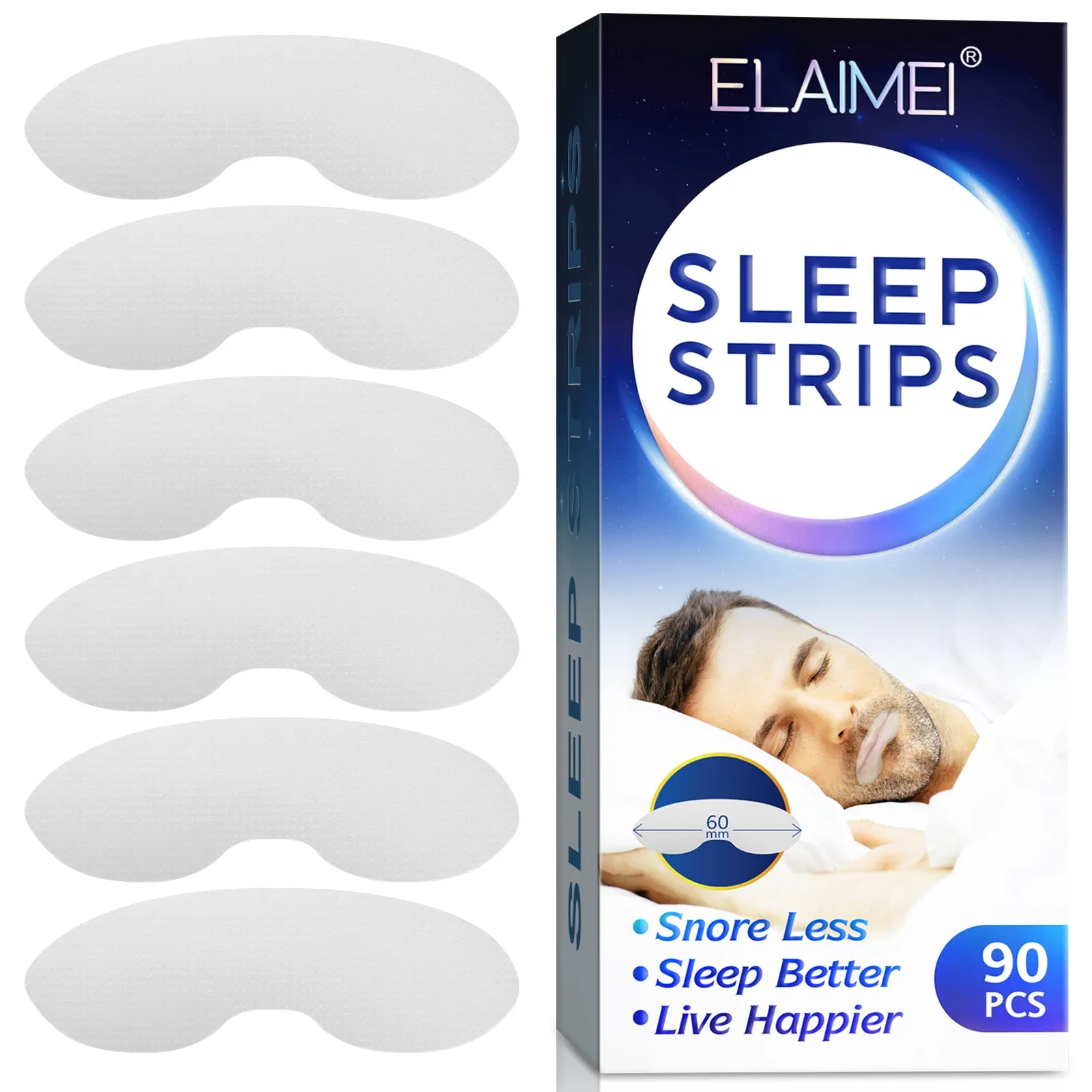 Elaimei 90Pcs Mouth Tape for Sleeping
