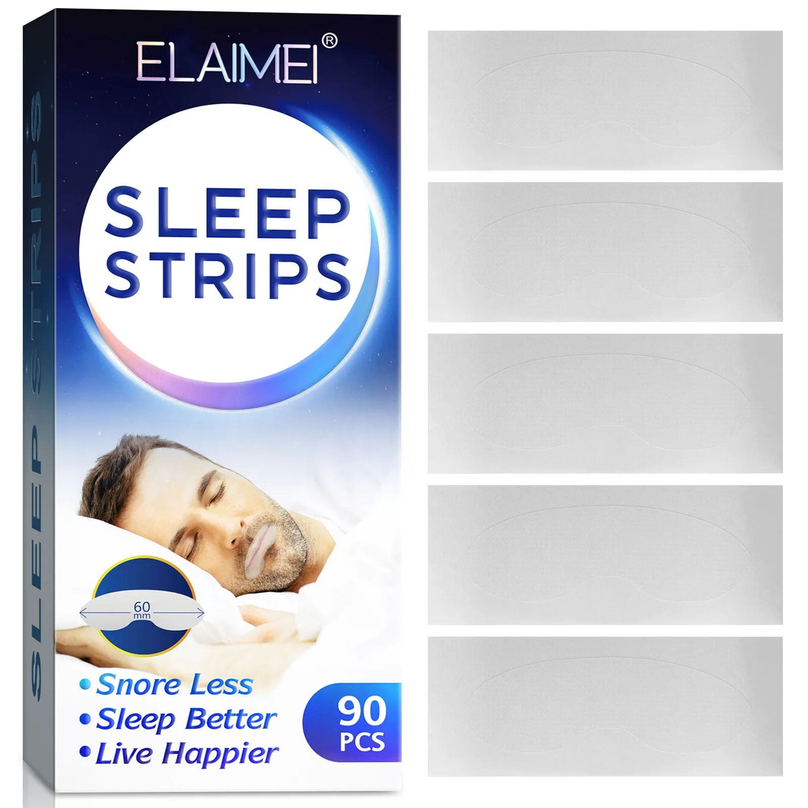 Elaimei 90Pcs Mouth Tape for Sleeping