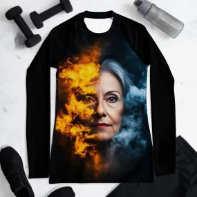 Fiery Beauty Women's Rash Guard