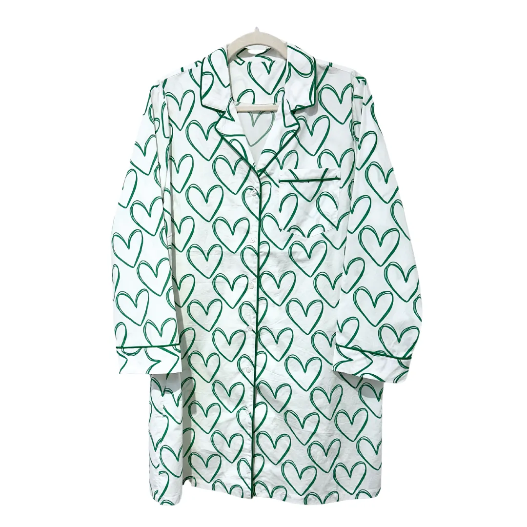 Green Heart Sleep Shirt