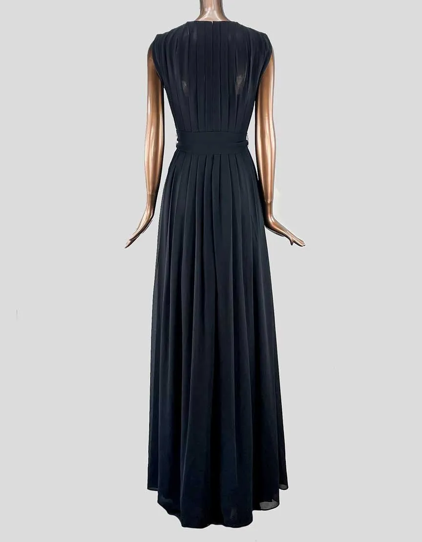 L'Agence Plunge Neckline Long Formal Dress - 4 US
