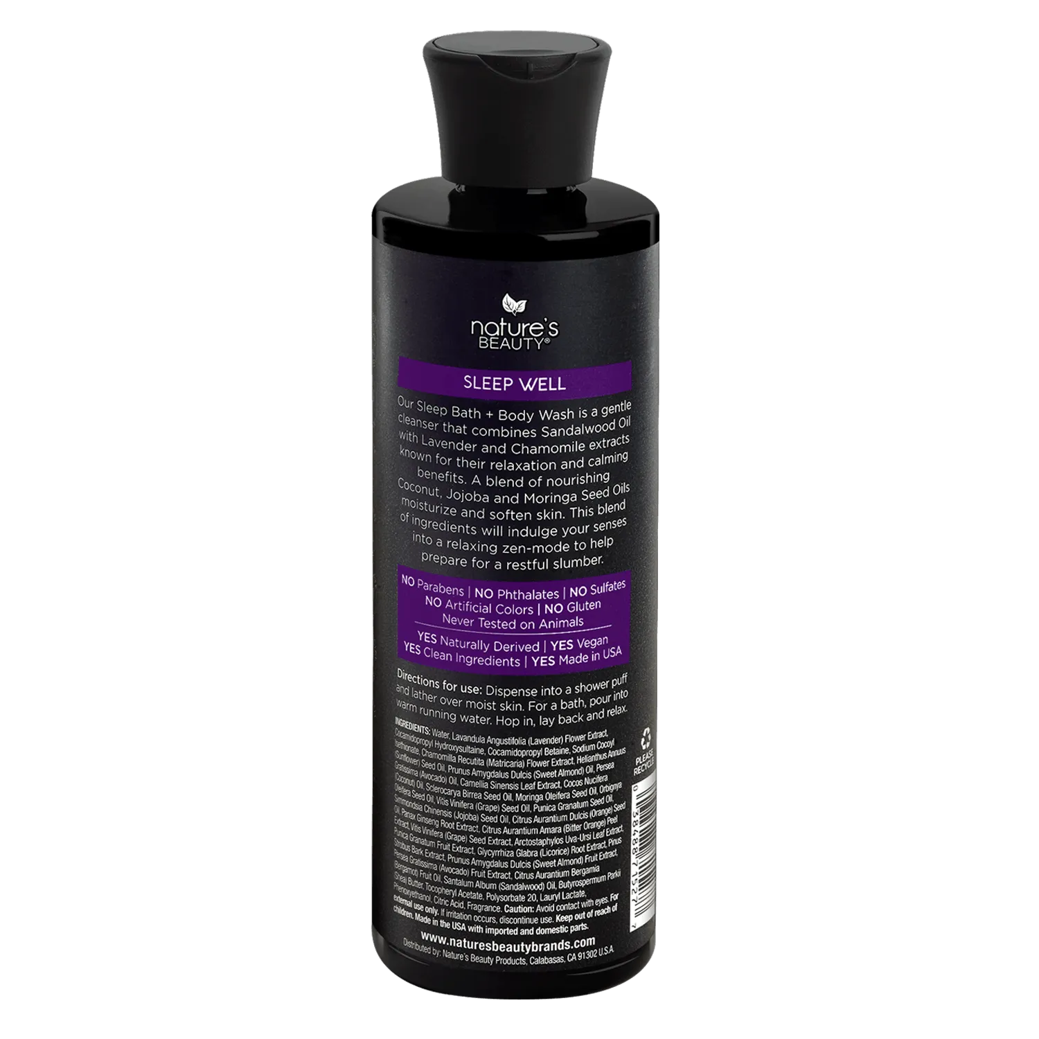 Lavender Chamomile Sleep Bath   Body Wash