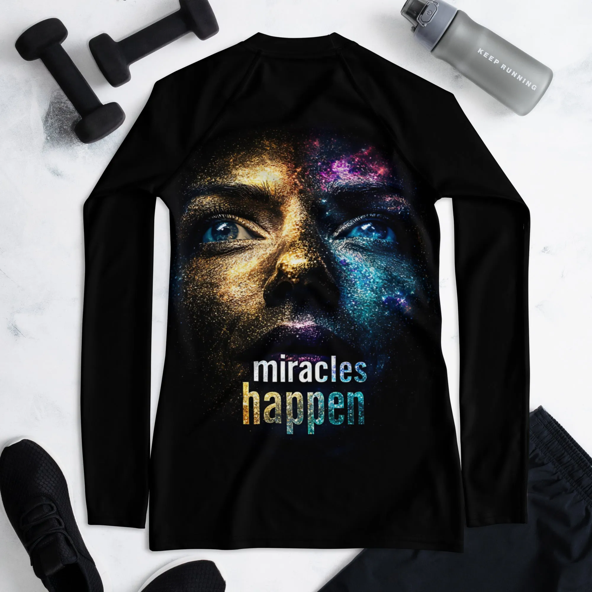 Miracles Happen Edition 1 Women's Rash Guard