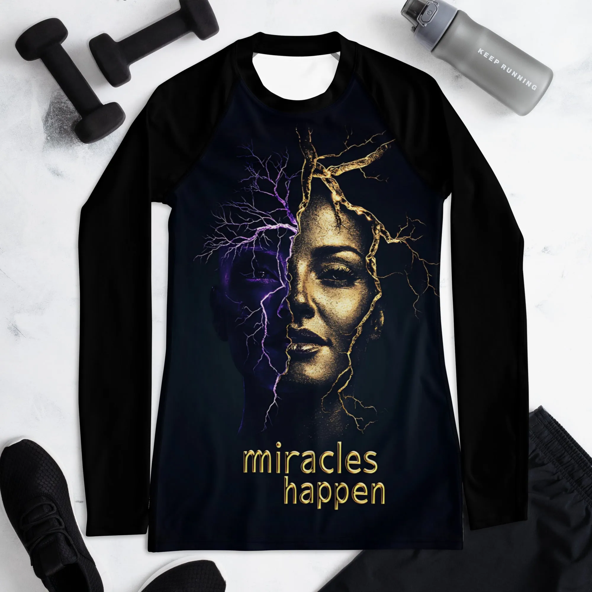 Miracles Happen Edition 2 Women's Rash Guard