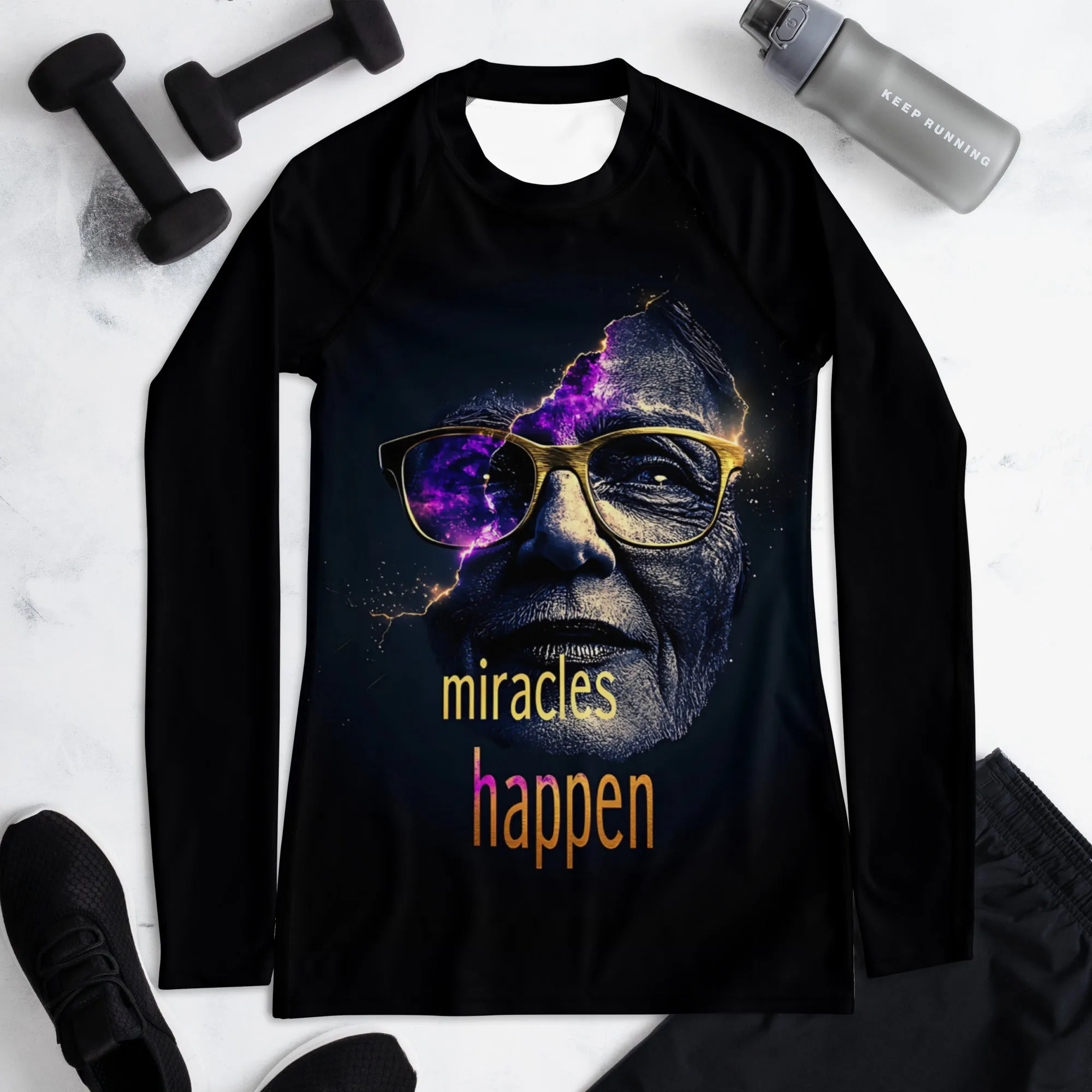Miracles Happen Edition 3 Women's Rash Guard