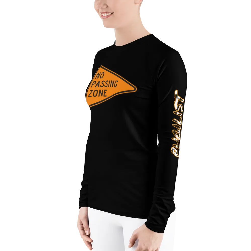 NO PASSING ZONE Women's Rash Guard
