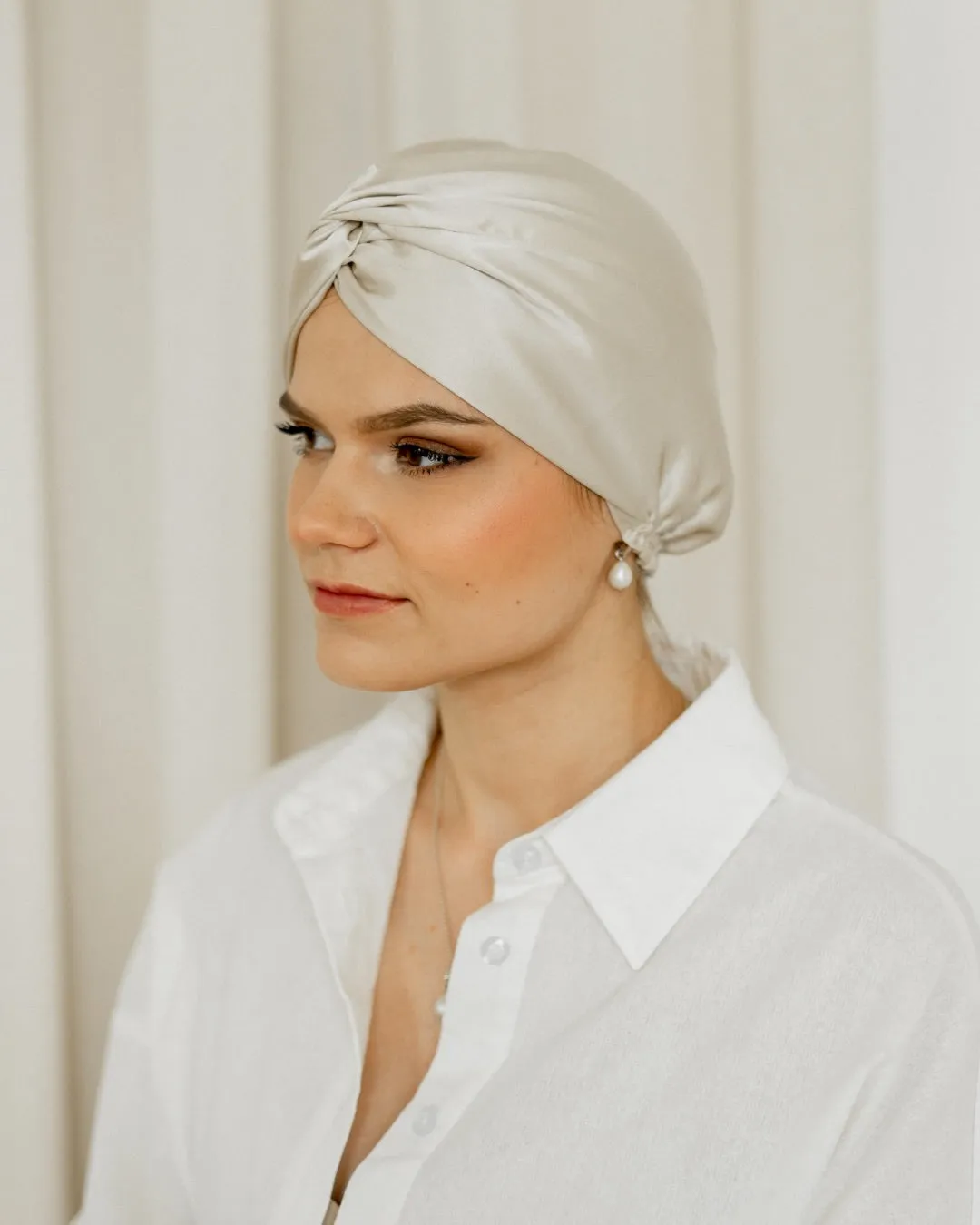 Silk sleeping bonnet