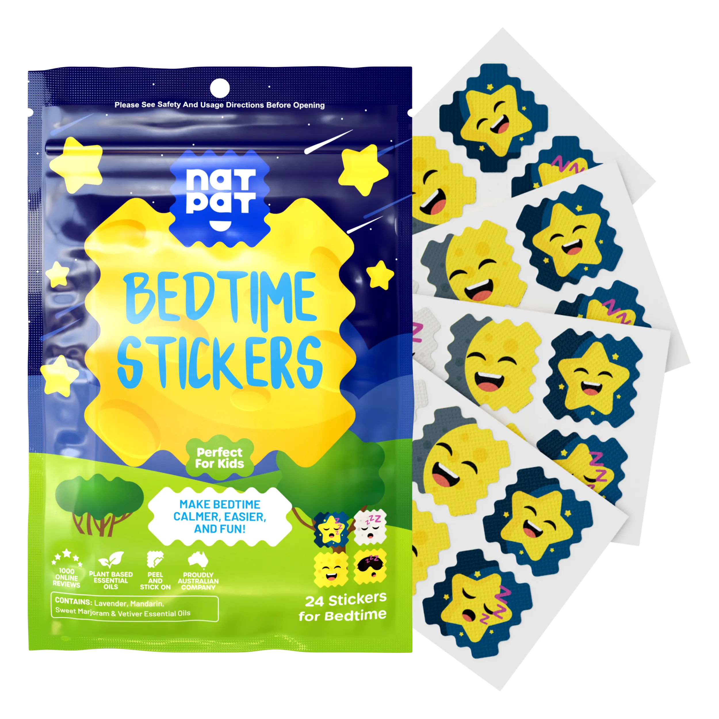 SleepyPatch | Natural Sleep Stickers for Kids & Babies: 1 Pack