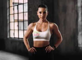 Sports Bra ( My body My rules ) White
