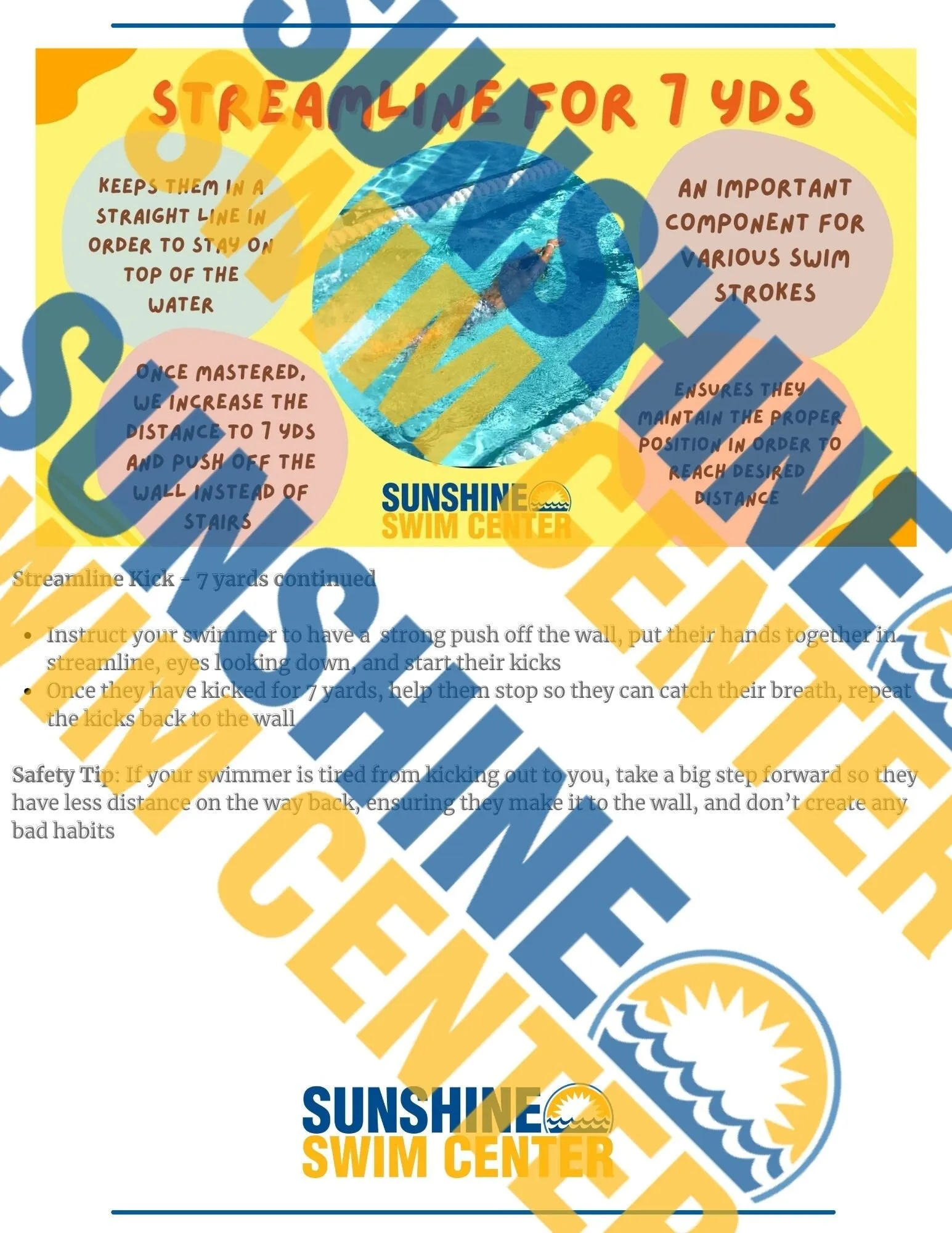 Teach Your Child to Swim- Preschool & School Aged Level 3
