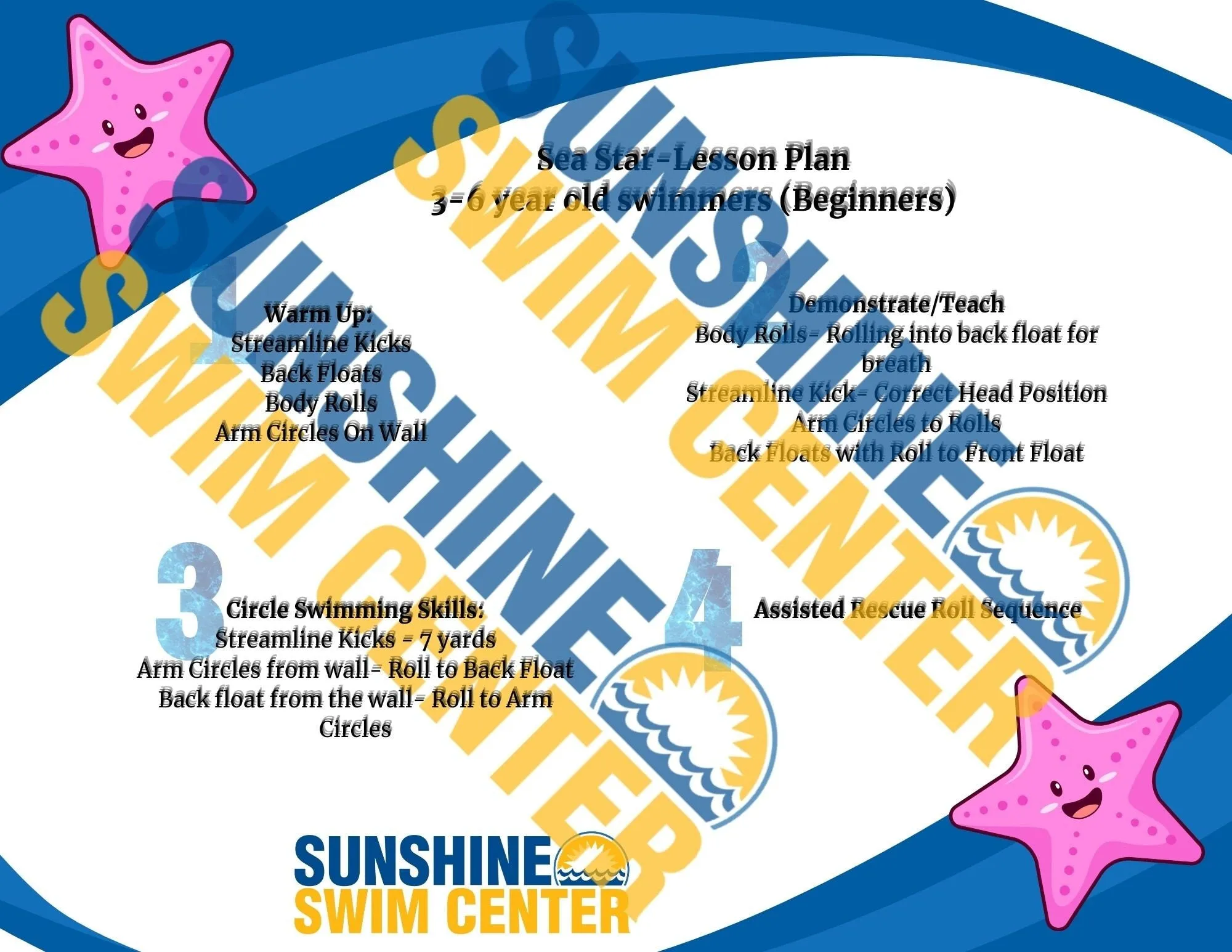 Teach Your Child to Swim- Preschool & School Aged Level 3